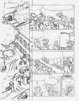 crayonné planche